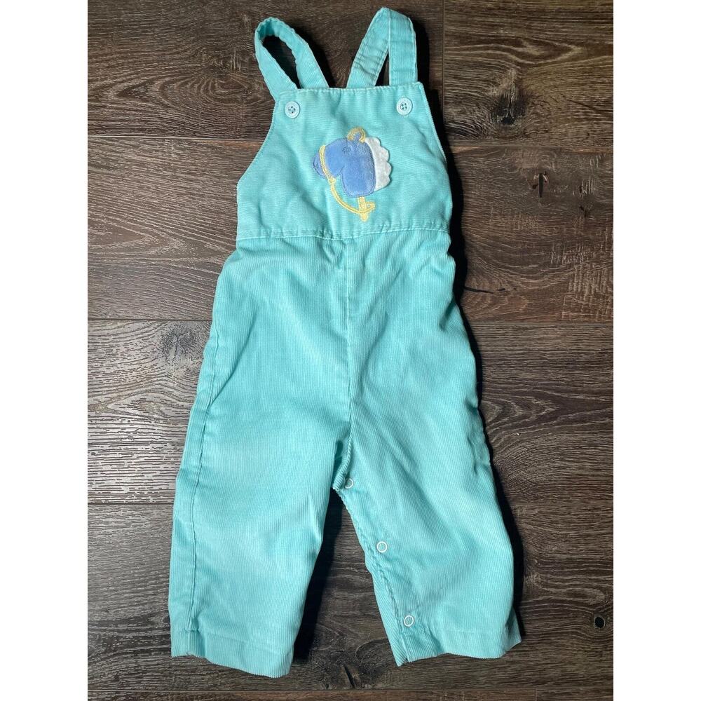 Vintage Health-tex Baby Overalls Size 18 Months 90s/00s